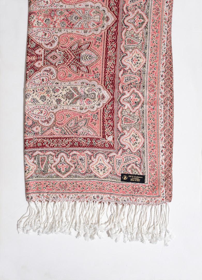 Winter Handmade Indian Cultural Pure Wool Shawl For Festival Multi Color P09